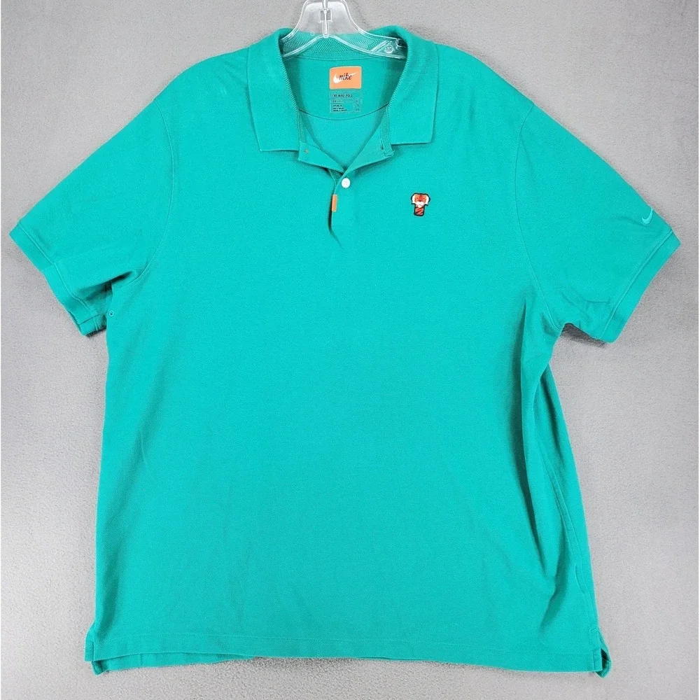Nike Golf Tiger Woods Frank‎ Polo 2020 Green Masters CJ0880-370 Men's Size XL